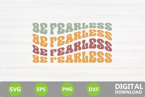 Be Fearless - Jesus Christian Retro: Graphics & Crafts Asset