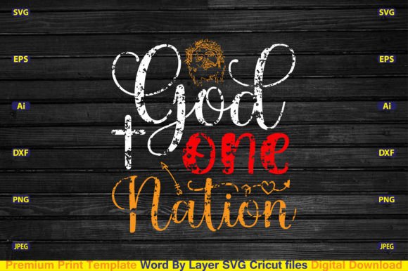 God One Nation Svg: Graphics for Faith-Inspired Crafts
