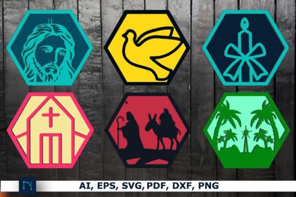 Layer 3D Jesus SVG Bundle for Laser Cutting & Home Decor