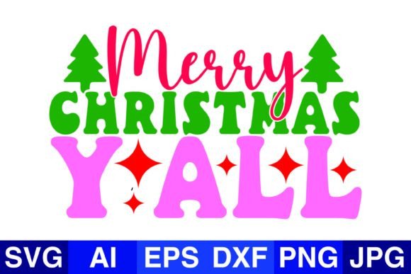 Merry Christmas Y all Christmas SVG PNG: Graphics & Crafts Review