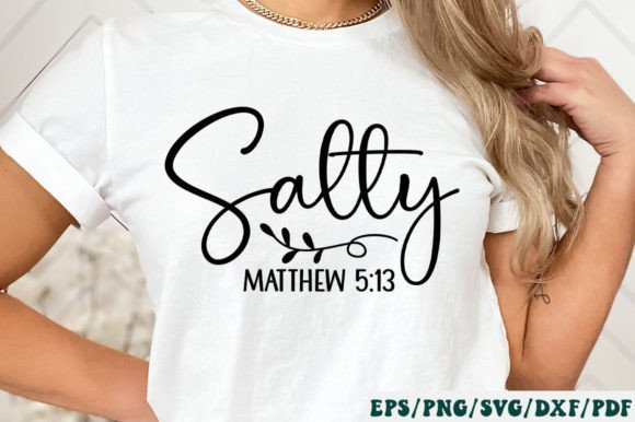 Salty Matthew 5 13 Svg for Crafts & Graphics