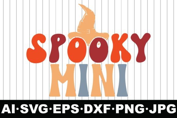 Spooky Mini Halloween Groovy SVG for Crafts & Graphics