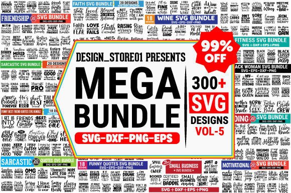 The Mega SVG Bundle, Big SVG Bundle